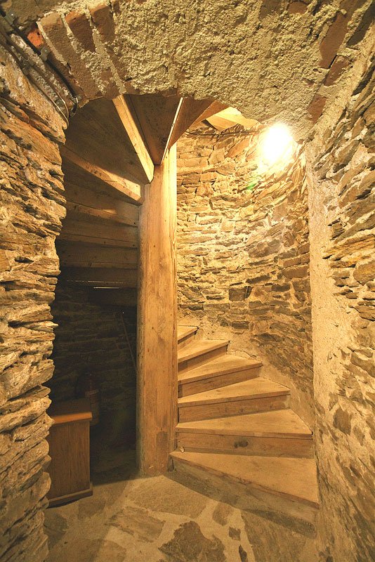 Rožmberk hrad - Jakobínka nástupní schodiště